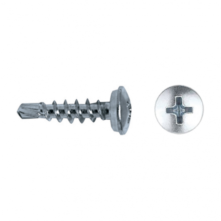 Self-drilling screw for plastic cap TECPLAS